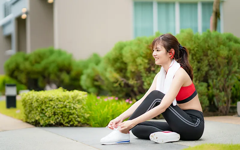 Exercise outside the house